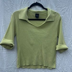 Honeydew melon green 2000s top